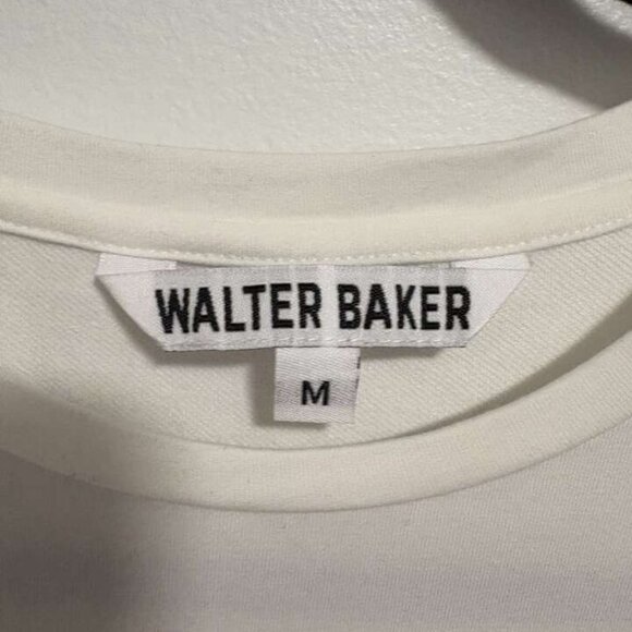 Walter Baker Ruffle Puff Sleeve Skippy White Top shirt women's size Medium $30 - Picture 3 of 3